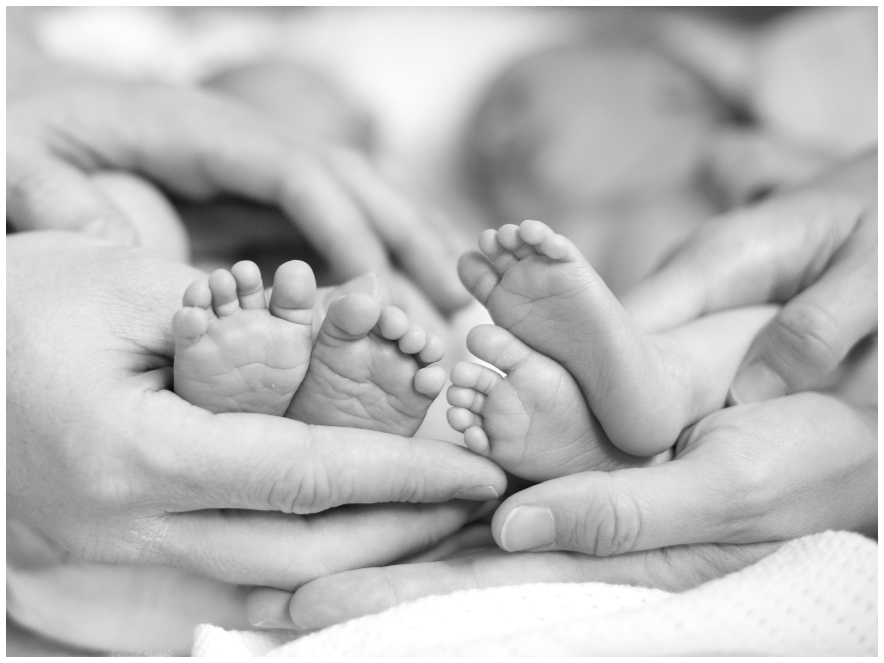 Nyföddfotografering av tvillingar Fotograf Erika Aminoff