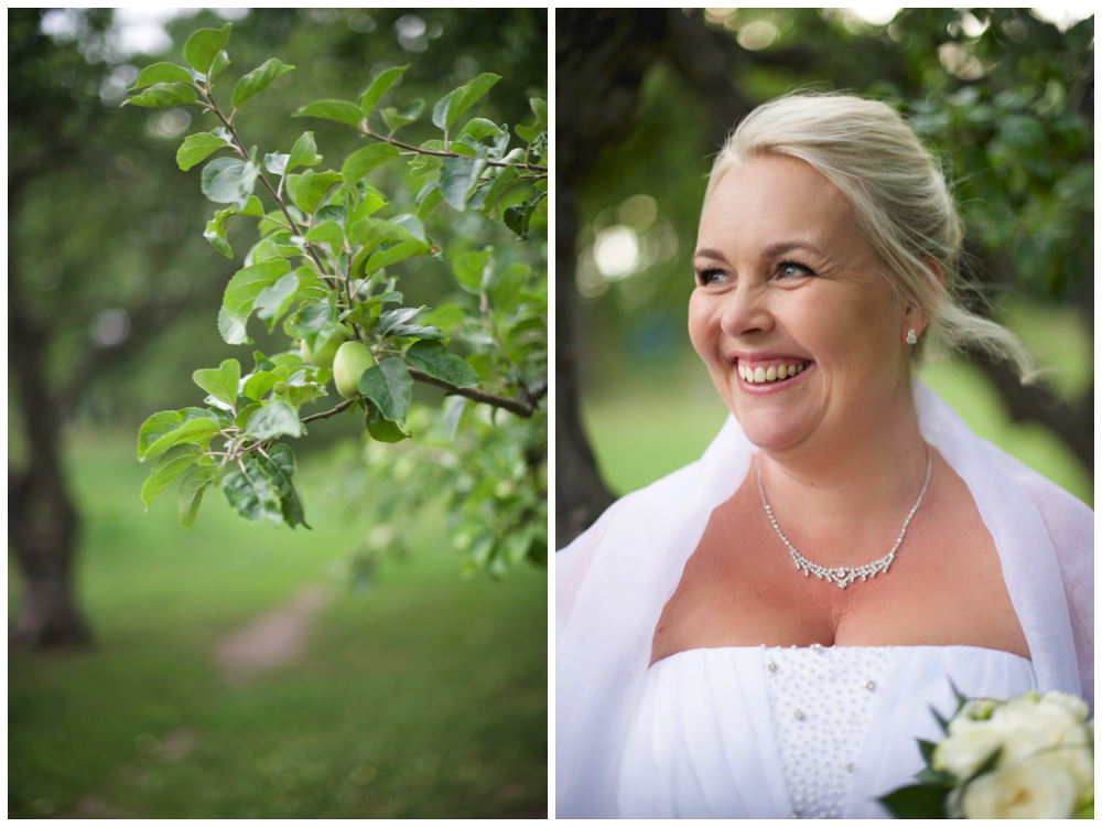 Bruden vid äppelträden vid Herrängens gård söder om Stockholm