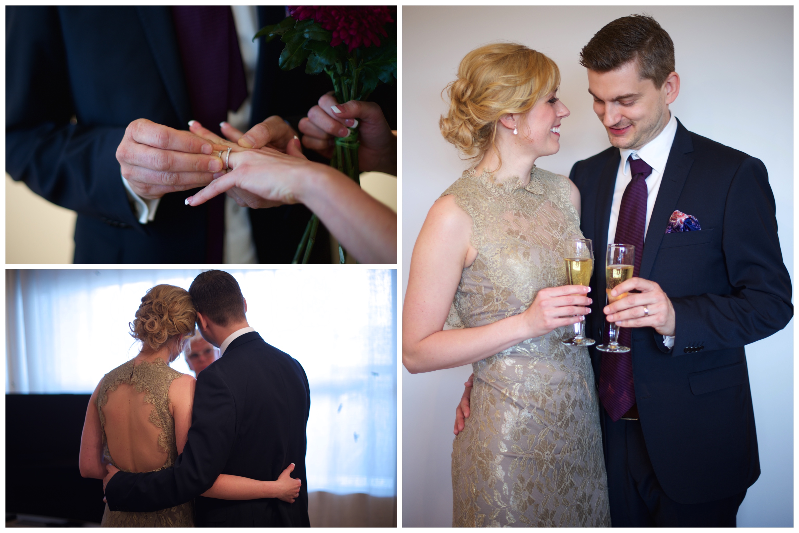 Personligt bröllop på Arlanda. Fotograf Erika Aminoff