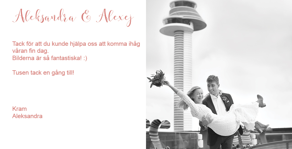 Bröllop på Arlanda Vip Service Brudpar med flygtorn Bröllopsfotograf Arlanda 