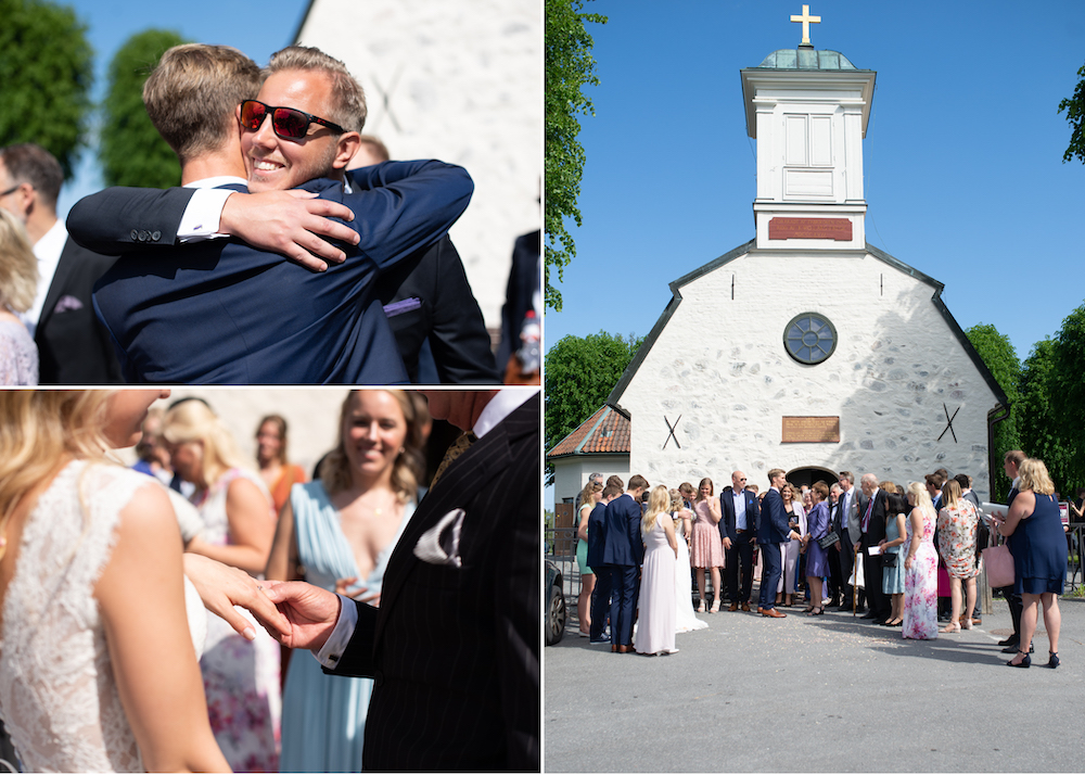 Gratulationer brudpar Lidingö kyrka 