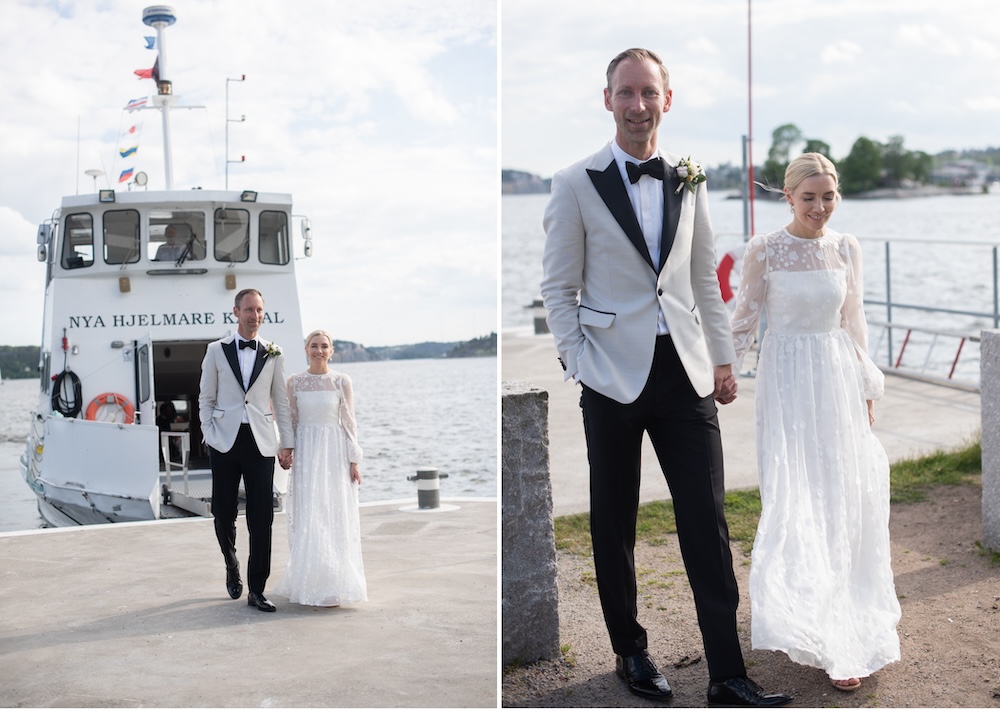 Bröllop Nya Hjelmare kanal Lidingö 