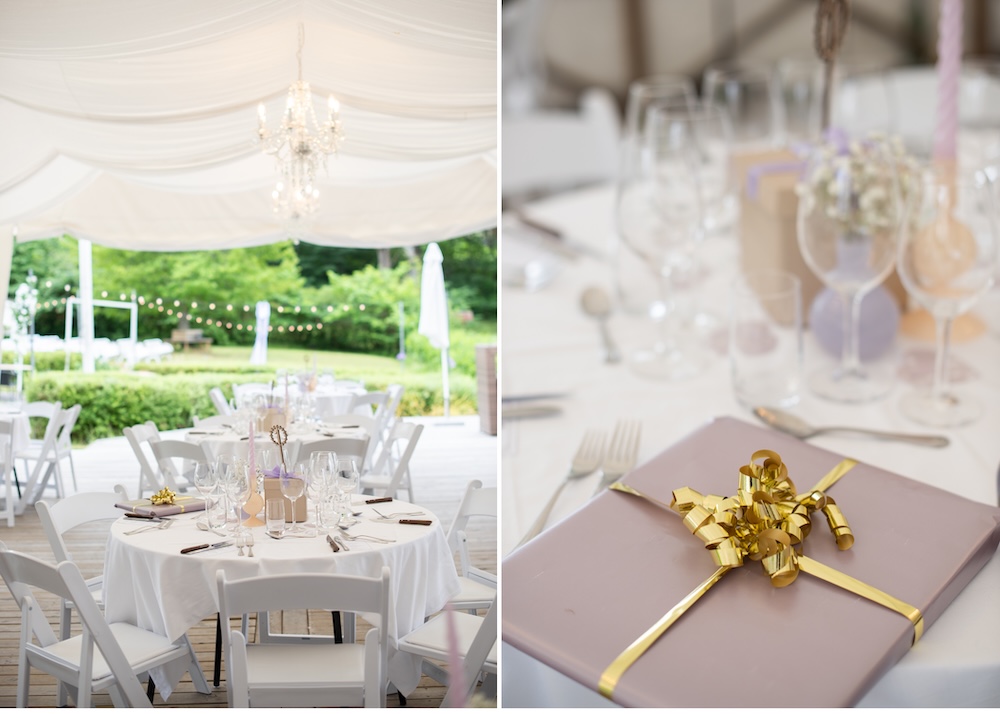 Bröllopsdukning Riddersviks herrgård